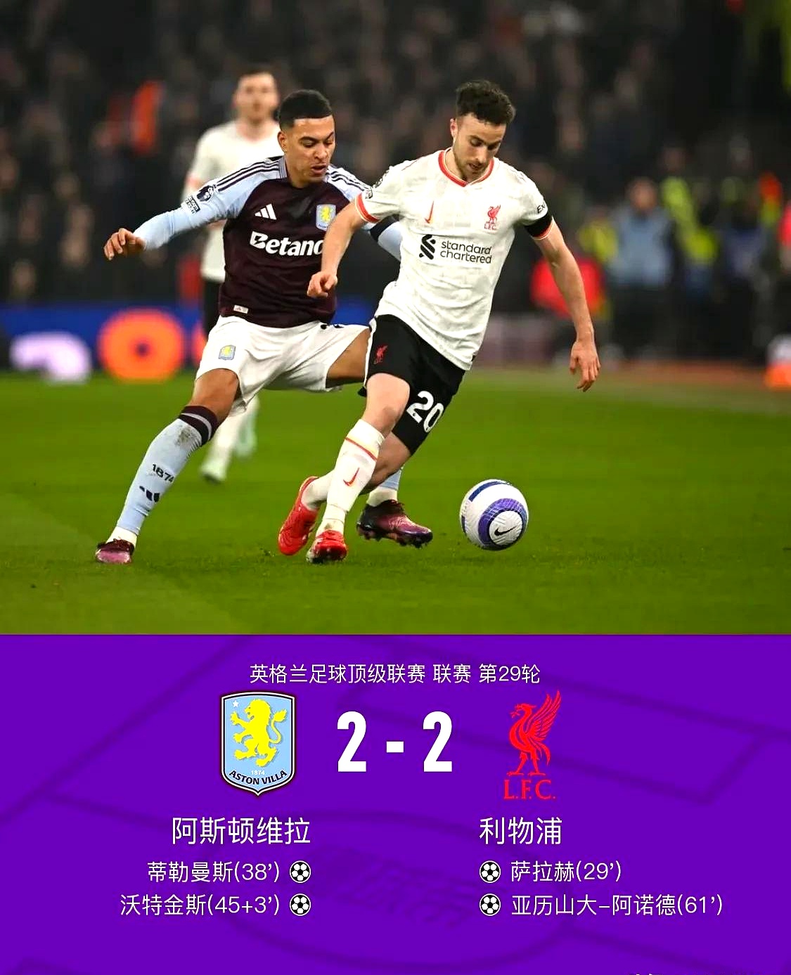 利物浦主场落败，错失宝贵积分